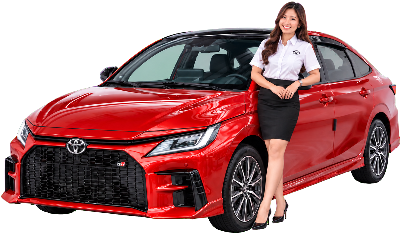 Toyota Vios with Sales Advisor