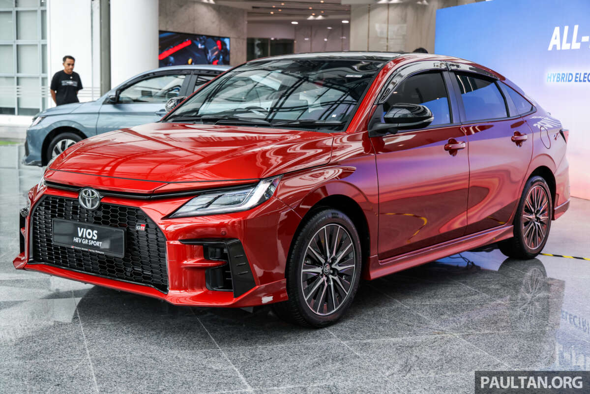 Toyota Vios on track